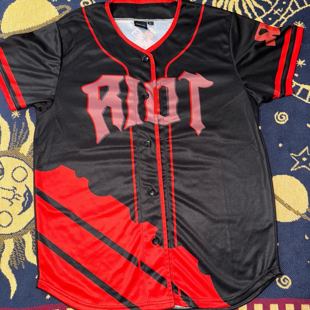 Riot Band Baseball Jersey Men’s Size Large
